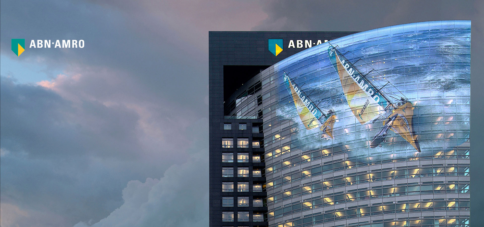 abn amro volvo ocean race illustration big poster print for building