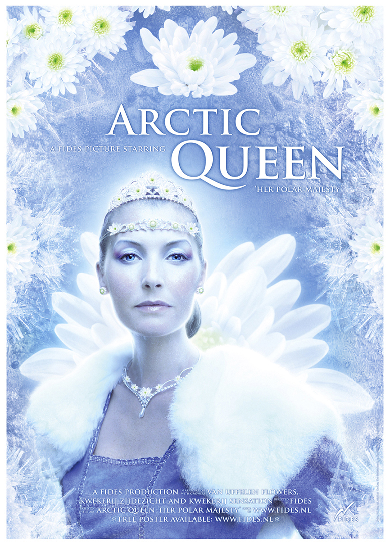 artic queen campaign visual introduction to a new flower species photography manipulation and illustration